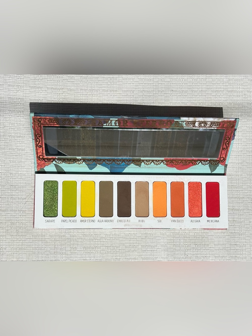 Melt Cosmetics Vida Eyeshadow Palette — Green, Yellow, Brown, Orange, Red - Picture 1 of 6